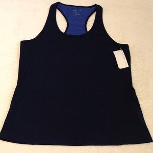 NWT Fabletics navy &blue Leon tank top Size XXL
